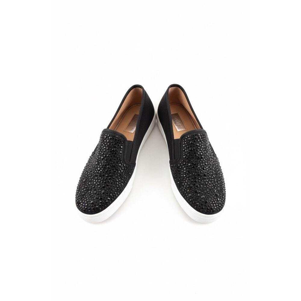 INC Rhinestone Slip On Sneakers Black Crystal Sparkle Women’s Size 10